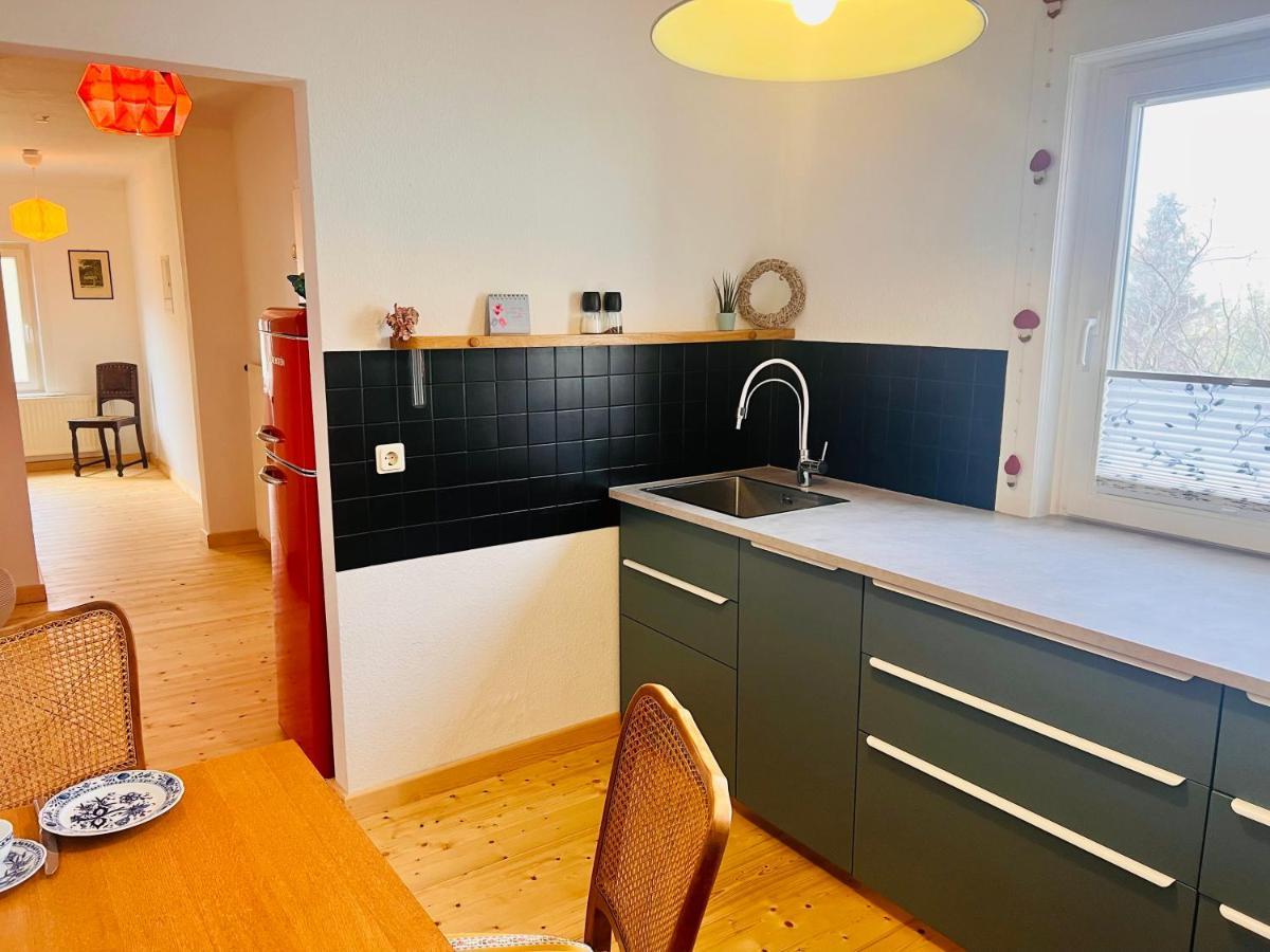 Kuschelige Helle Ferienwohnung Gotha Exterior foto